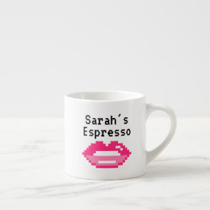 Tasse Expresso Mug à espresso personnalisé avec empreinte de lèvr