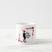 Mug à espresso personnalisé Love Vibes