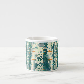 Tasse Expresso Mug au motif à lignes : L'Élégance Géométrique