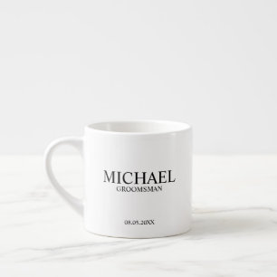 Tasse Expresso Mug de café personnalisé pour garçon d'honneur mod