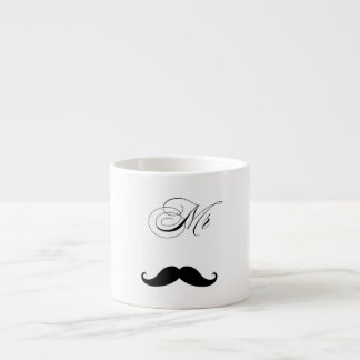 Tasse Expresso Mug de la Saint-Valentin à la moustache drôle