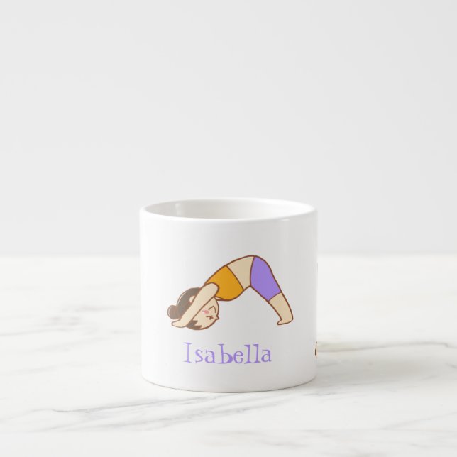 Tasse Expresso Mug de Yoga personnalisé pour enfant (Devant)