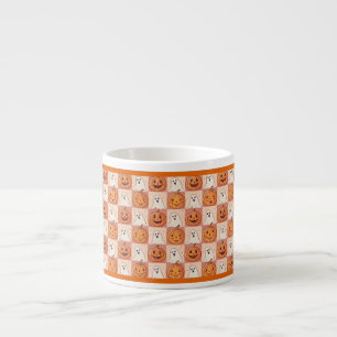 Tasse Expresso Mug d'Espresso Halloween - Citrouille mignon et Pa