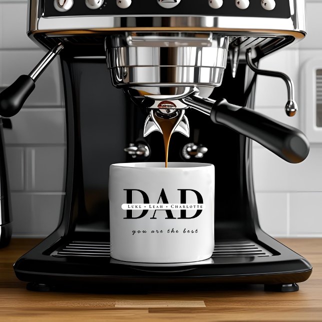 Tasse Expresso Mug espresso moderne personnalisé PAPA (Créateur téléchargé)