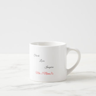 Tasse Expresso Mug Expresso Personnalisé Enseignant de Maternelle