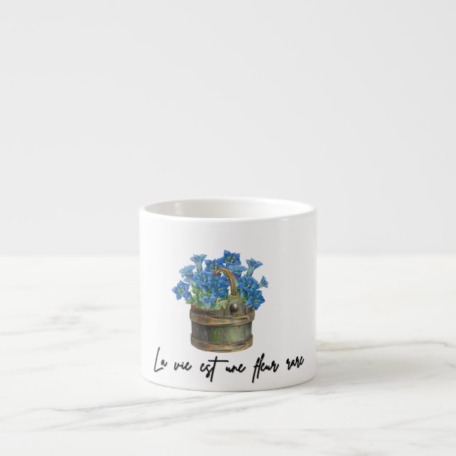 Tasse Expresso Mug Floral en céramique (Devant)