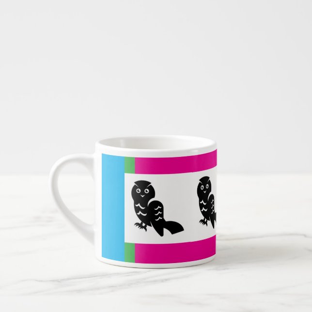 Tasse Expresso Multicolor Owl Espresso Mug (Gauche)
