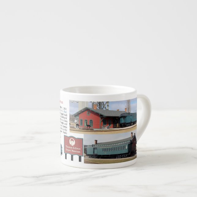 Tasse Expresso Musée du dépôt Thomas Edison (Devant droit)