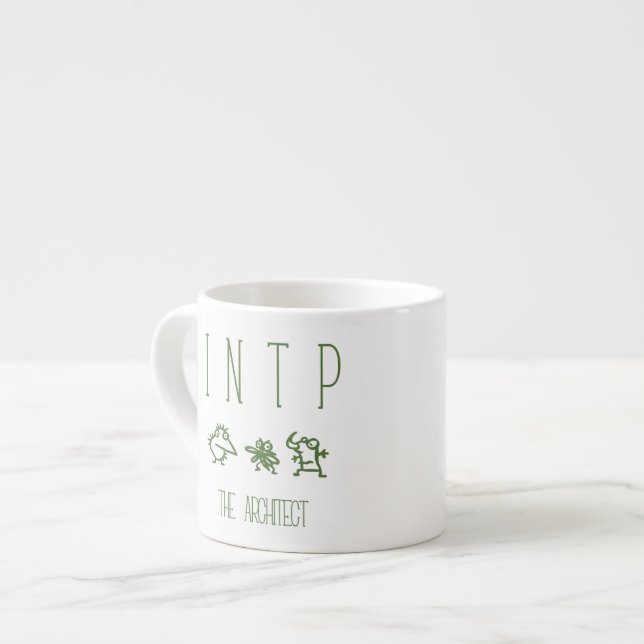 Tasse Expresso Myers-Briggs INTP - Expresso pour l'architecte (Devant gauche)