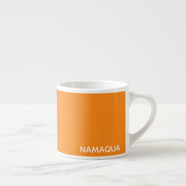 Tasse Expresso Namaqua orange nom de la couleur (Droite)