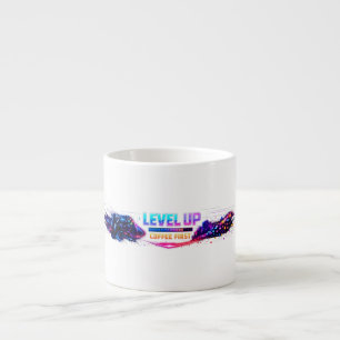 Tasse Expresso Neon Gamer Wrap Coffee Mug 🎮 LEVEL UP Coffee Fi
