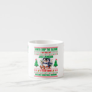 Tasse Expresso Noël Joyeux Noël Pour Pingouin Cadeau