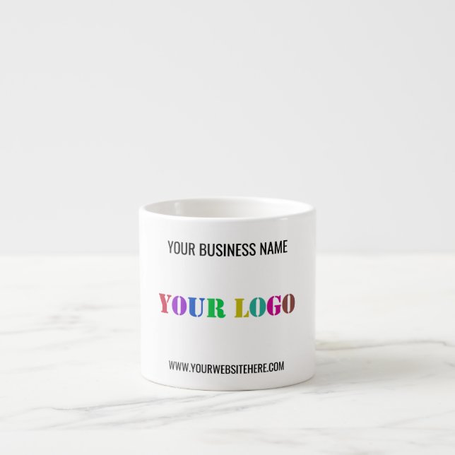 Tasse Expresso Nom du logo personnalisé Site web Espresso Cup (Devant)