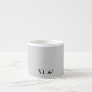 Tasse Expresso Nom personnalisé Grey Espresso Mug