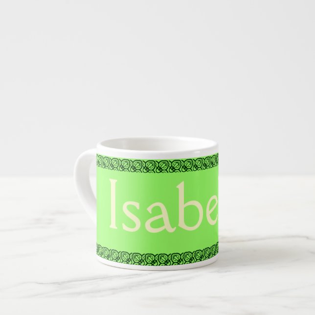 Tasse Expresso NOM personnalisé Mug de l'enfant (Devant gauche)