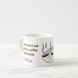 Tasse Expresso Nom personnalisé Petite coupe Espresso | Dire de l