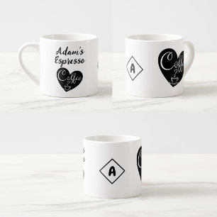 Tasse Expresso Nom personnalisé Petite coupe Espresso   Love Coff
