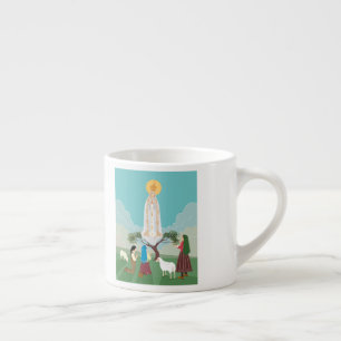 Tasse Expresso Notre-Dame de Fatima et les trois bergers