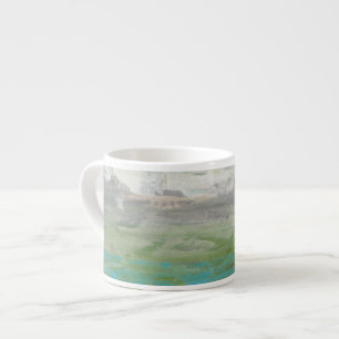 Tasse Expresso Nuages blancs donnant sur le beau paysage