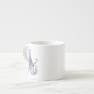 Tasse Expresso Octopus texturé Vintage