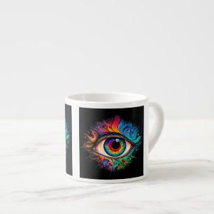Tasse Expresso Oeil psychédélique Espresso Mug