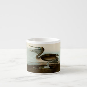 Tasse Expresso Œuvre d'art de Pélican Brun de John James Audubon