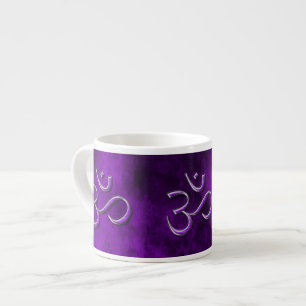 Tasse Expresso Om en pierre violette