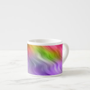 Tasse Expresso Orchidée violette texture ondulée