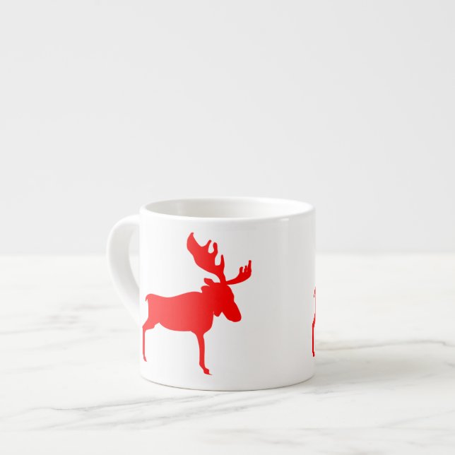 Tasse Expresso Orignaux rouges (Devant gauche)