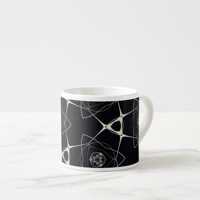 Tasse Expresso Ornement Doré (Devant droit)