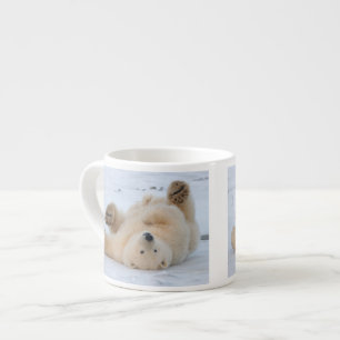 Tasse Expresso ours polaire, Ursus maritimus, ourson roulant 3