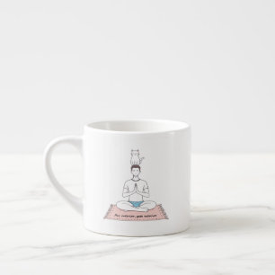 Tasse Expresso Paix Intérieure, Chat Extérieur