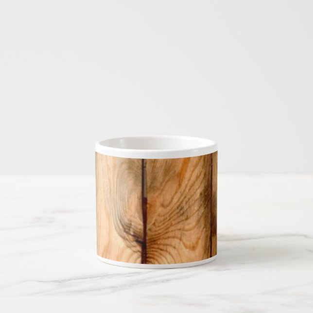 Tasse Expresso Panneaux de bois rustiques PixDezines (Devant)