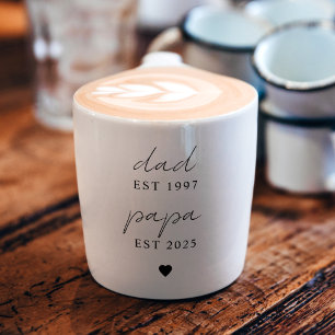 Tasse Expresso Papa & Papa EST Personnalisé   Nouveau cadeau gran