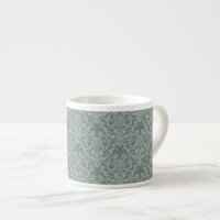 Papier peint floral vert