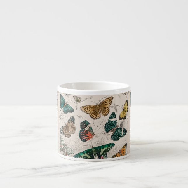 Tasse Expresso Papillons Collection Antique Papillons (Devant)