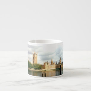 Tasse Expresso Parlement Londres Big Ben Thames, Paysage
