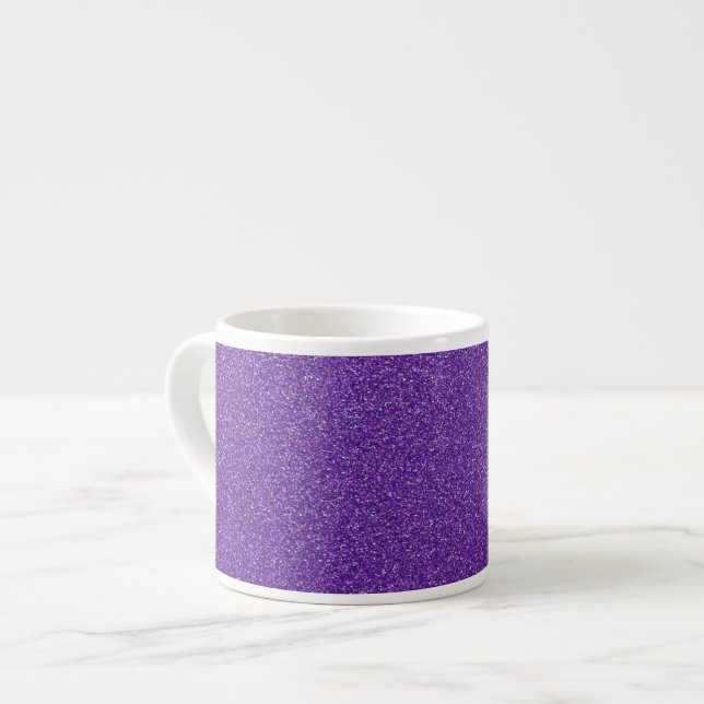 Tasse Expresso Parties scintillant violette, Étincelle, Arrière - (Devant gauche)