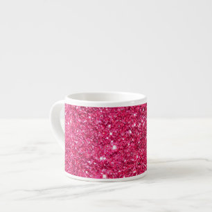 Tasse Expresso Parties scintillantes de roses indien de charme