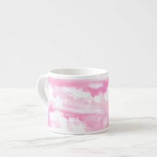 Tasse Expresso Pastel pink Happy Clouds Decoration