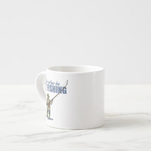 Tasse Expresso Pêche à la mouche dans les échassiers