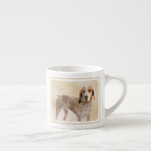 Tasse Expresso Peinture américaine anglaise sur pilon - Chien Art
