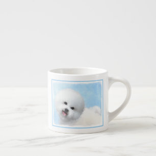 Tasse Expresso Peinture de Bichon Frise - Cute Original Dog Art