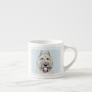 Tasse Expresso Peinture de Bouvier des Flandres - Art original de