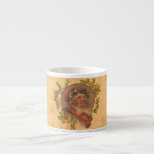 Tasse Expresso Père Noël Leyendecker Antique Victorien