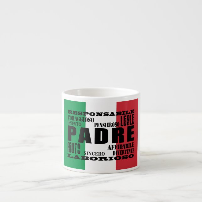 Tasse Expresso Pères italiens : Qualités (Devant)