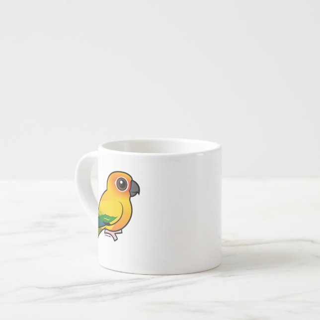 Tasse Expresso Perruche de Birdorable Sun (Devant gauche)