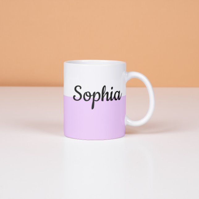 Tasse Expresso Personalized Pastel Name Mug Custom Coffe Cup gift (Créateur téléchargé)