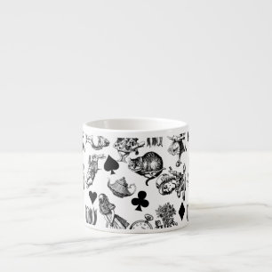 Tasse Expresso Personnages classiques d'Alice aux pays des mervei