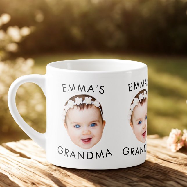 Tasse Expresso Personnalisé Baby Face Mug Maman Grand-mère Grand- (Créateur téléchargé)
